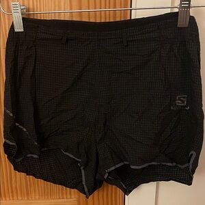 Salomon Black Running Shorts